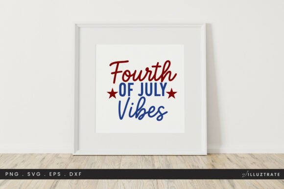 4th July Vibes SVG Clipart for Graphics and Crafts