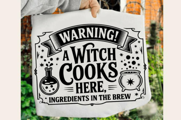 Halloween Witch Brew SVG Design for Graphics & Crafts
