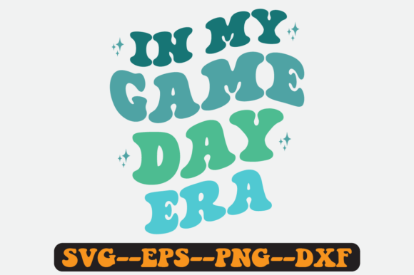 In My Game Day Era Quote Retro Svg for Crafts and Graphics