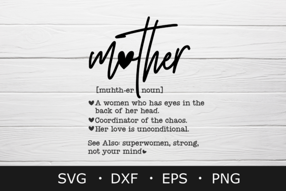 Mother Definition Svg Mom Meaning SVG for Graphics and Crafts